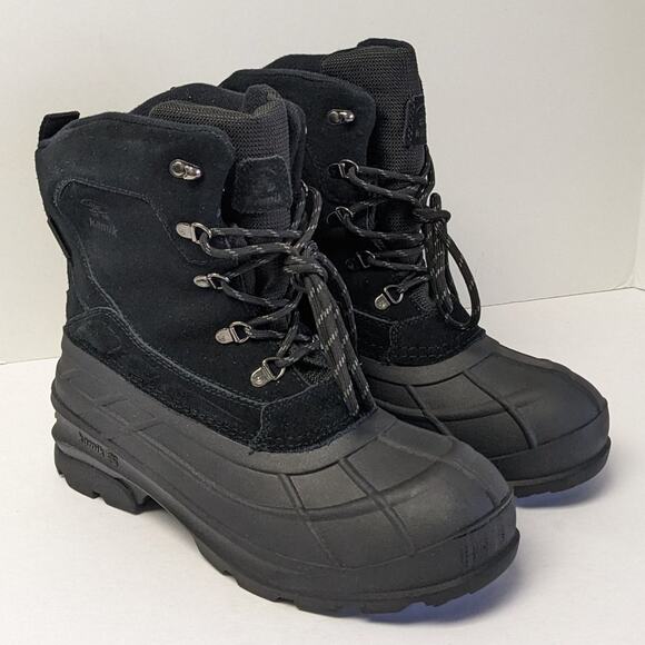 Kamik Fargo 2 Waterproof Winter Boots, Black Suede, Men's 10 M - Picture 1 of 6